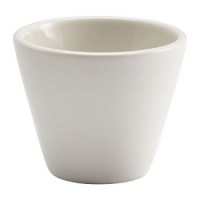 Porcelain Matt White Conical Bowl